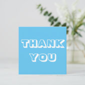 Carte Merci, Merci, bleu clair blanc (Debout devant)