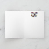 Carte Merci Merci Cute Koala Ours Animal Nature Art (Intérieur)