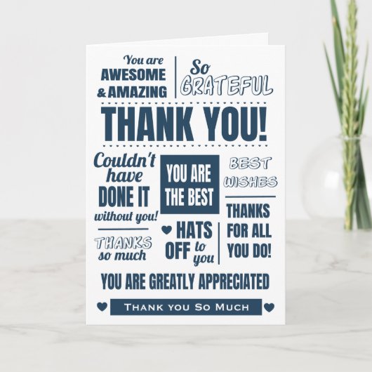 Carte Merci - Merci et reconnaissance (Devant)