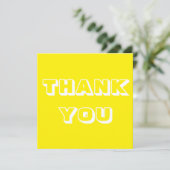 Carte Merci, Merci, jaune blanc (Debout devant)
