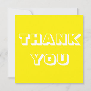 Carte Merci, Merci, jaune blanc