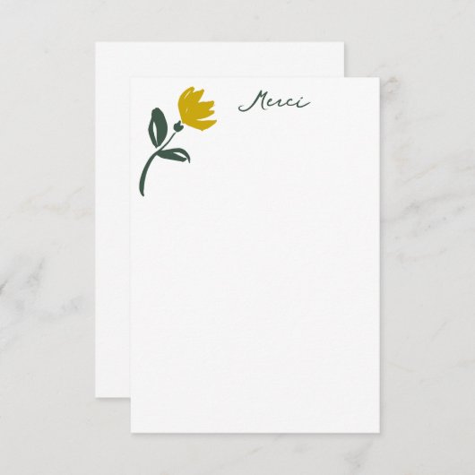 Carte Merci Merci Note (Devant / Derrière)