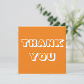 Carte Merci, Merci, orange blanc (Debout devant)
