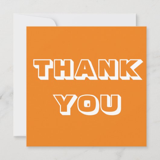 Carte Merci, Merci, orange blanc (Devant)