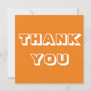Carte Merci, Merci, orange blanc