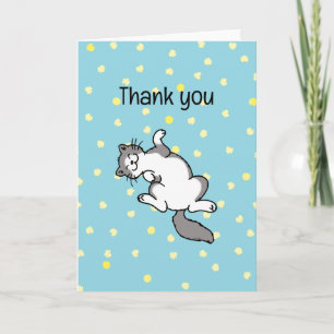 Carte merci (mignon chat joueur)