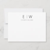 Carte Merci minimaliste moderne élégant classique (Devant)