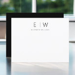 Carte Merci minimaliste moderne élégant classique<br><div class="desc">Express gratitude avec style en utilisant nos Cartes de Remerciements Monogramme minimaliste Élégant Moderne Classique. Conçues avec soin, ces cartes allient élégance intemporelle et minimalisme contemporain, ce qui en fait le choix idéal pour transmettre votre appréciation. Réalisées avec précision et attention aux détails, ces cartes de remerciement ne sont pas...</div>