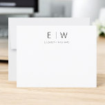 Carte Merci minimaliste moderne élégant classique<br><div class="desc">Express gratitude avec style en utilisant nos Cartes de Remerciements Monogramme minimaliste Élégant Moderne Classique. Conçues avec soin, ces cartes allient élégance intemporelle et minimalisme contemporain, ce qui en fait le choix idéal pour transmettre votre appréciation. Réalisées avec précision et attention aux détails, ces cartes de remerciement ne sont pas...</div>