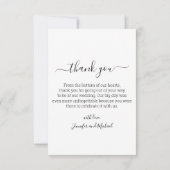 Carte merci minimum 3 photos collage mariage (Dos)