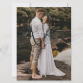 Carte Merci Multi Photo Collage Mariage (Dos)