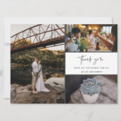 Carte Merci Multi Photo Collage Mariage (Devant)