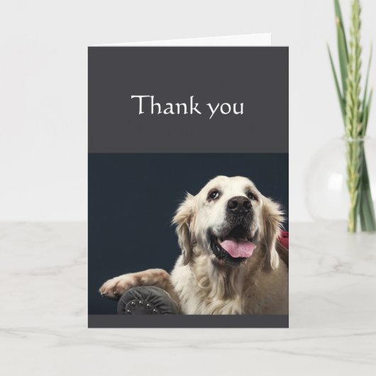 Carte Merci n'aurait pas pu le faire sans Vous Fun Dog (Devant)