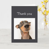 Carte Merci n'aurait pas pu le faire sans Vous Fun Dog (Fleur jaune)