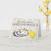 Carte Merci nautique de fruits de mer rôtis d'huître (Fleur jaune)