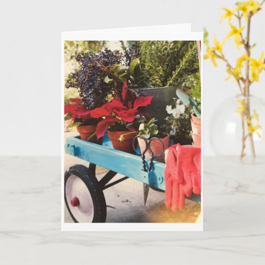 CARTE **MERCI NOËL** À MA FAVORITE *GARDNER* (Fleur jaune)