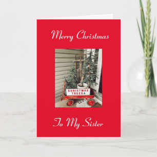 CARTE **MERCI NOËL** À MA SOEUR SPÉCIALE **SOEUR**