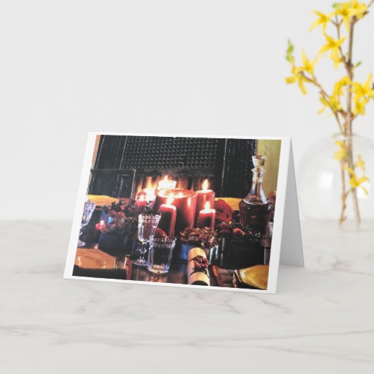 CARTE MERCI NOËL À NOS ***MEILLEURS AMIS*** (Fleur jaune)