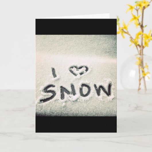 CARTE ***MERCI NOËL*** AIMER LA NEIGE & **VOUS AIMER** (Fleur jaune)