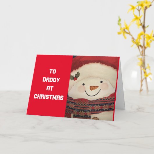 Carte **MERCI NOËL DADDY** en service! (Fleur jaune)