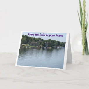 CARTE * MERCI NOËL* DE **LE LAC**