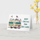 CARTE ****MERCI NOËL**** DE ***NOTRE CAMPING*** (Fleur jaune)