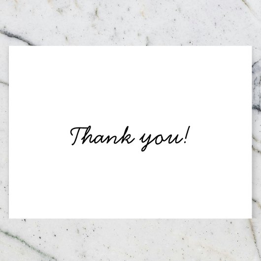 Carte Merci Noir et Blanc