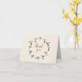 Carte Merci nord-américain des colibris (Fleur jaune)