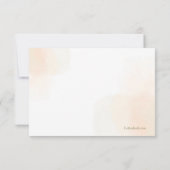 Carte Merci/Note personnalisée en corail souple (Dos)