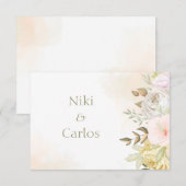 Carte Merci/Note personnalisée en corail souple (Devant / Derrière)