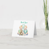 Carte Merci Notes pour un Baby shower ou un nouveau cade (Devant)