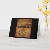 Carte Merci papa patins à glace (Fleur jaune)