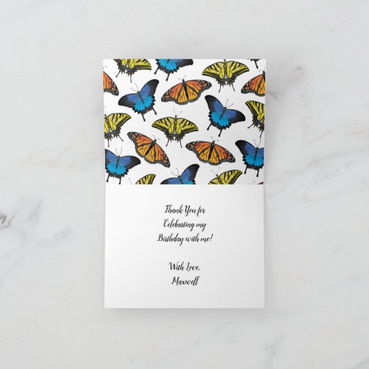 Carte Merci papillon (Intérieur)