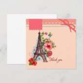 Carte Merci Paris vintage (Devant / Derrière)