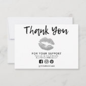 Carte Merci Parties scintillant Liquides Média Insertion (Devant)