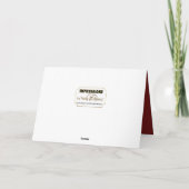 Carte Merci patriotique pour votre service, drapeaux amé (Dos)