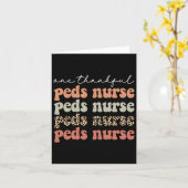 Carte Merci Peds Infirmière Arbre Automne Feuilles d'aut (Fleur jaune)