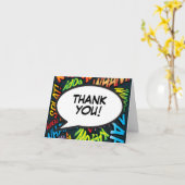 Carte Merci personnalisé Discours Bubble amusant Moderne (Fleur jaune)