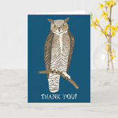 Carte Merci PERSONNALISÉ GRAND NOMBRE D'OWL ! (Fleur jaune)