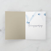 Carte Merci Petite Fille Croquis Avec Fleur sauvage (Intérieur)