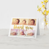 Carte Merci Photo Collage Cadre Occasion spéciale (Fleur jaune)