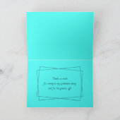 Carte Merci photo de diplôme plié (Intérieur)