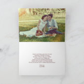 Carte Merci photo de la Bourgogne Florale Mariage (Intérieur)
