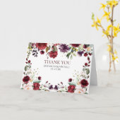 Carte Merci photo de la Bourgogne Florale Mariage (Fleur jaune)