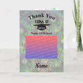 Carte Merci photo de la casquette de diplôme (Devant)