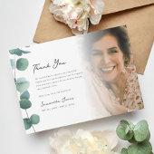 Carte Merci photo écologique élégant