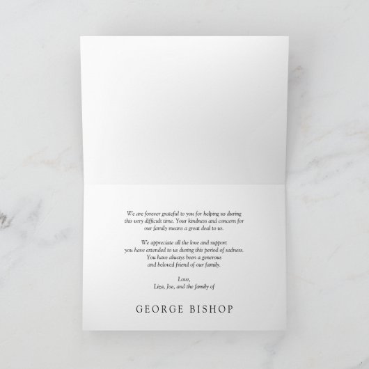 Carte Merci photo gris blanc (Intérieur)