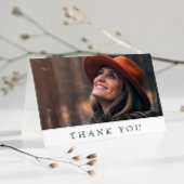 Carte Merci photo gris blanc