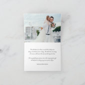 Carte Merci photo mariage plié (Intérieur)