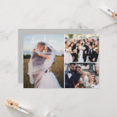 Carte Merci photo moderne de trois jours de mariage (Devant/Arrière en situation)